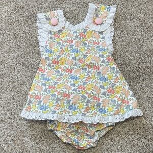 Shrimp and Grits Kids floral eyelet set